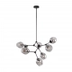Ferral lampa wisząca 8xE27 PND-75075-8-BK-SG Italux