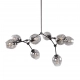 Ferral lampa wisząca 8xE27 PND-75075-8-BK-SG Italux