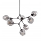 Ferral lampa wisząca 8xE27 PND-75075-8-BK-SG Italux