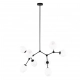 Ferral lampa wisząca 8xE27 PND-75075-8-BK-WG Italux