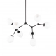 Ferral lampa wisząca 8xE27 PND-75075-8-BK-WG Italux