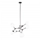 Ferral lampa wisząca 8xE27 PND-75075-8-BK-WG Italux