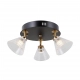 Orella lampa sufitowa LED 12W 750lm 3000K WL-34393-3R-BK-HBR Italux