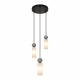 Santos lampa wisząca 3xEG9 PND-95331-3-BK Italux