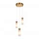 Santos lampa wisząca 3xEG9 PND-95331-3-BRSS Italux