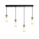Santos lampa wisząca 4xEG9 PND-95331-4-BK Italux