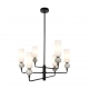 Santos lampa wisząca 6xEG9 PND-95331-6-BK Italux