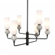Santos lampa wisząca 6xEG9 PND-95331-6-BK Italux