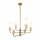 Santos lampa wisząca 6xEG9 PND-95331-6-BRSS Italux
