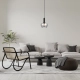 Stabla lampa wisząca 1xE27 PND-30084-1-BK-SG