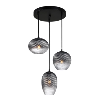 Alias lampa wisząca 3xE27 PND-3672-3A-BK-SG Italux