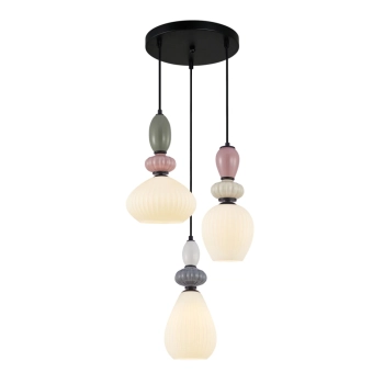 Altra lampa wisząca 3xE27  PND-36787-3-BK-WH Italux