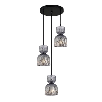 Balme lampa wisząca 3xE27 PND-3619-3A-BK-SG Italux