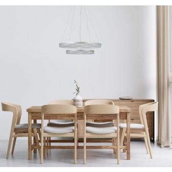 Barlo lampa wisząca LED 36W 3100lm CCT PND-34526-2L-SILV