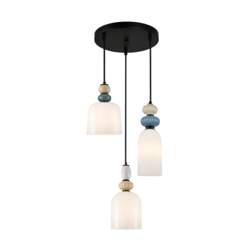 Bonata lampa wisząca 3xE27 PND-36573-3-BK-WH Italux