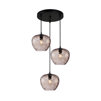 Bresco lampa wisząca 3xE27 PND-3033-3A-BK-CF Italux