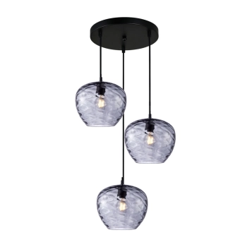 Bresco lampa wisząca 3xE27 PND-3033-3A-BK-SG Italux