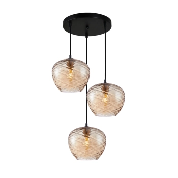 Bresco lampa wisząca 3xE27 PND-3033-3A-BRO-AMB Italux