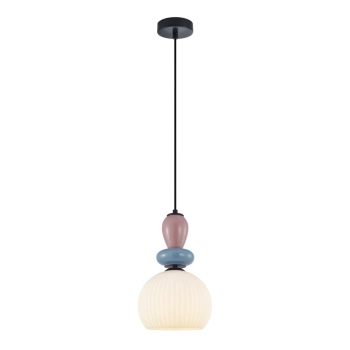 Domali lampa wisząca 1xE27 PND-36816-1A-BK-WH Italux