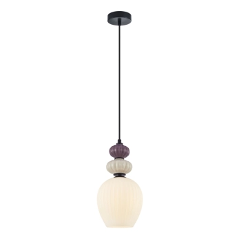 Domali lampa wisząca 1xE27 PND-36816-1B-BK-WH Italux