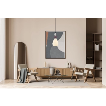 Domali lampa wisząca 1xE27  PND-36816-1C-BK-WH