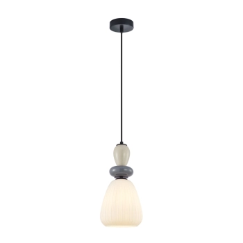 Domali lampa wisząca 1xE27 PND-36816-1D-BK-WH Italux