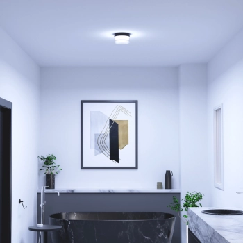 Enios lampa sufitowa IP65 LED 9W 1000lm CCT PLF-63829-BK