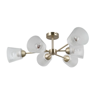 Lamin lampa sufitowa 6xE27 PND-40697-6-ABR Italux