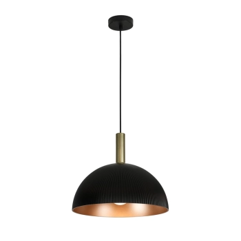 Lanta lampa wisząca czarna 1xE27  PND-23906-1-BK-GD Italux
