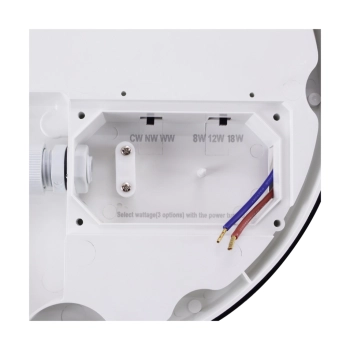 Marina C LED lampa sufitowa 8W, 12W, 18W 1100lm, 1500lm, 2200lm CCT czarna