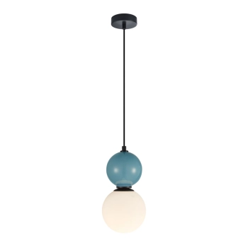Mastal lampa wisząca 1xE27 PND-36603-1S-BK-BLU Italux