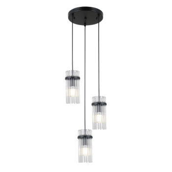 Merto lampa wisząca 3xE14 PND-40930-3A-BK Italux