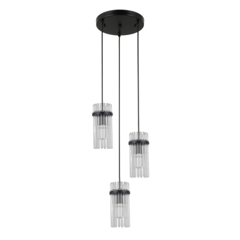 Merto lampa wisząca 3xE14 PND-40930-3A-BK Italux