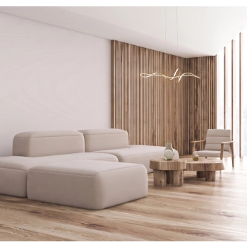 Mila lampa wisząca LED 36W 2700lm CCT PND-23523A-GD
