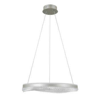 Morte lampa wisząca srebrna LED 45W 4300lm CCT PND-34535-L-SILV Italux