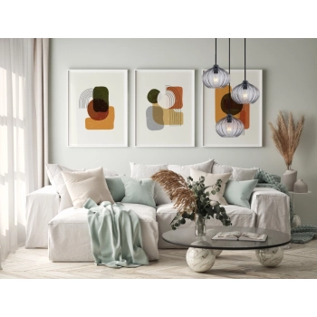 Pansol lampa wisząca 3xE27 PND-2940-3AS-BK-SG2