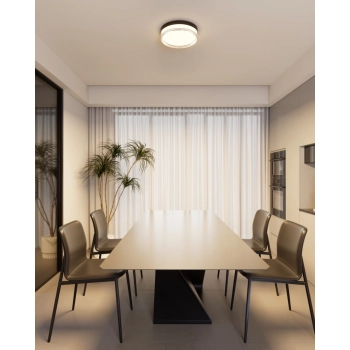 Rilta lampa sufitowa IP65 LED 24W 2360lm CCT PLF-73527-M-BK
