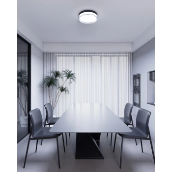Rilta lampa sufitowa IP65 LED 24W 2360lm CCT PLF-73527-M-BK