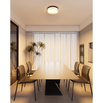 Rilta lampa sufitowa IP65 LED 24W 2360lm CCT PLF-73527-M-BK