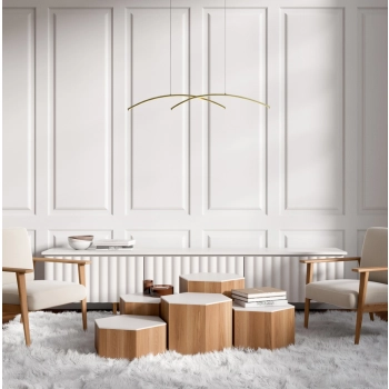 Samola lampa wisząca LED 24W 1920lm CCT PND-15504-1-GD