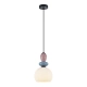 Domali lampa wisząca 1xE27 PND-36816-1A-BK-WH Italux