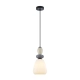 Domali lampa wisząca 1xE27 PND-36816-1D-BK-WH Italux