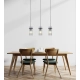 Merto lampa wisząca 3xE14 PND-40930-3B-BK