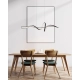 Mila lampa wisząca LED 36W 2700lm CCT PND-23523A-BK