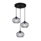 Pansol lampa wisząca 3xE27 PND-2940-3AS-BK-SG2 Italux