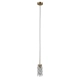 Zorta lampa wisząca złota 1xE14 PND-33588-1-HBR Italux