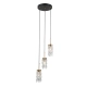 Zorta lampa wisząca 3xE14 PND-33588-3-HBR-BK Italux