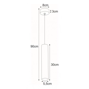 Cork lampa wisząca 1xGU10 złota K-4825