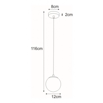 Layla lampa wisząca 1xE14 chrom K-8034A-1