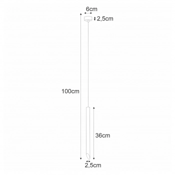 Margus lampa wisząca 1xG9 czarna K-4065